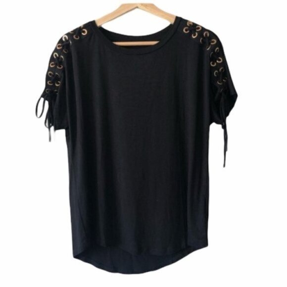 Carmen Marc Valvo Black Gold Short Sleeve S - Picture 1 of 4